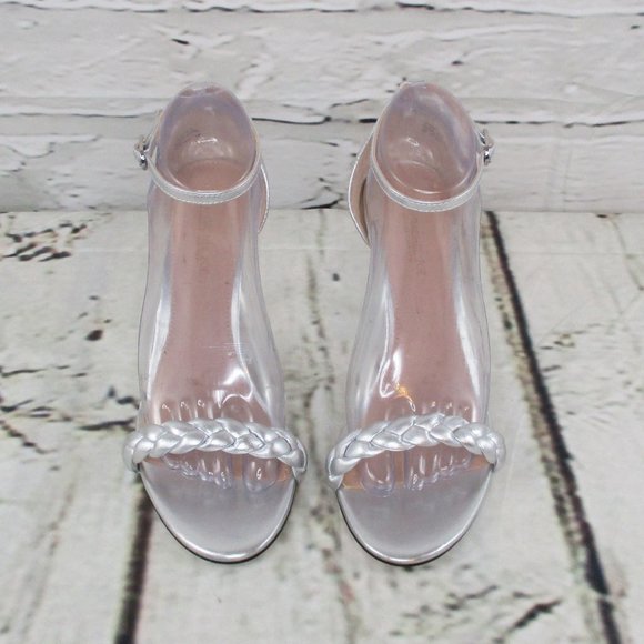 Rachel Zoe Braided Metallic Dress Sandals - Picture 6 of 8